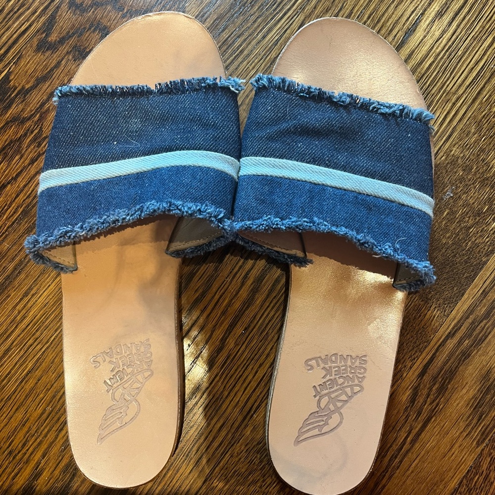 Denim slides